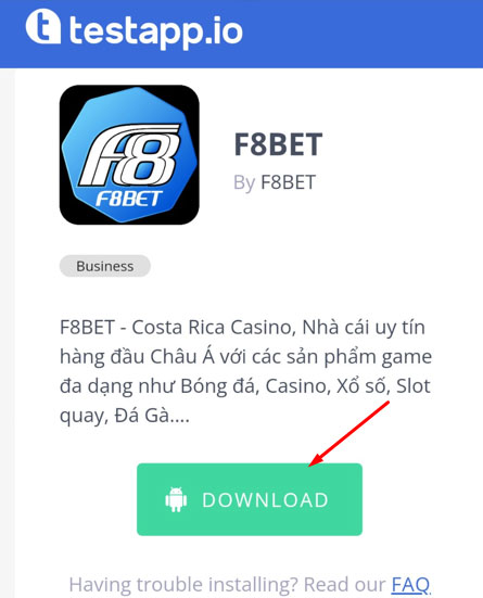 Hướng dẫn tải app f8bet cho android